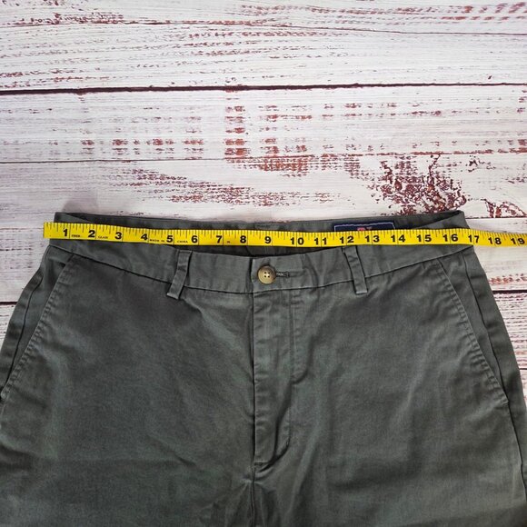 Vineyard Vines Mens Stretch Breaker Chino Pants Sz 34X30 Olive Green Cargo Golf - Picture 10 of 12
